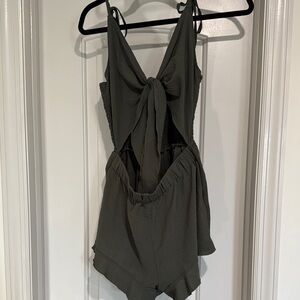 Olive Green Women's romper